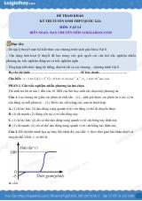 Đề tham khảo thi Vật lí THPT (Đề số 4) - có lời giải chi tiết